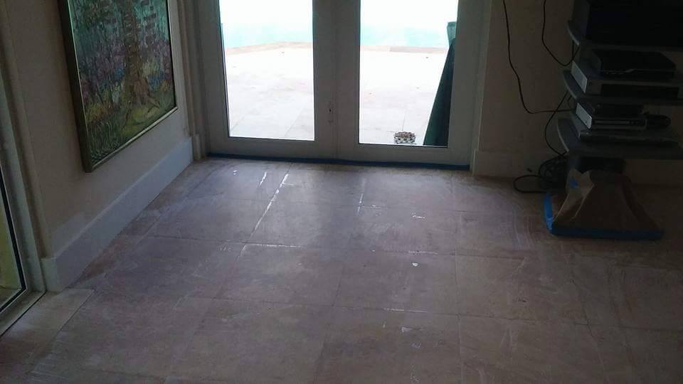 Antes del pulido de pisos proyecto 2